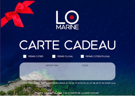 PERMIS FLUVIAL LILLE - CARTE CADEAU À IMPRIMER